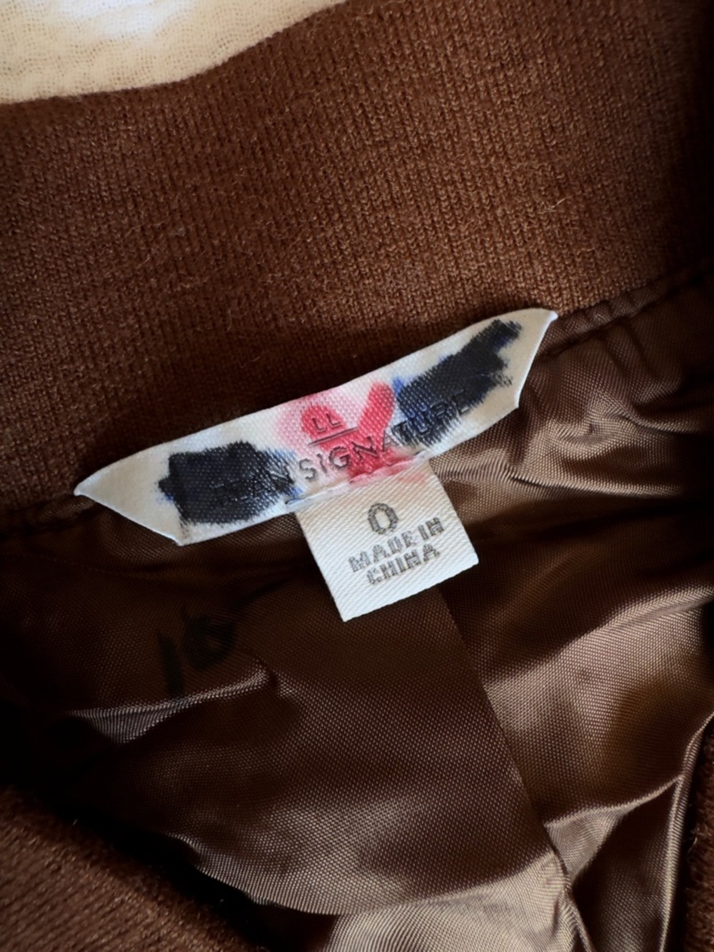 Vintage L.L. Bean Brown Suede Bomber Jacket - Picture 10 of 11
